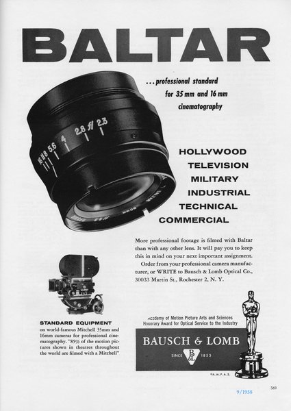 58-9  Mitchell & Baltar lenses ad A.C. 9_1958 - 01.jpg